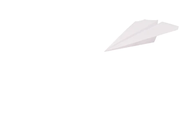 Beyaz Arkaplana Karşı Katlanan Kağıt Roket — Stok fotoğraf
