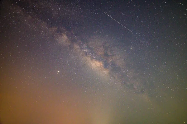 Obloha Pozadí Hvězdy Noci Mléčná Dráha — Stock fotografie