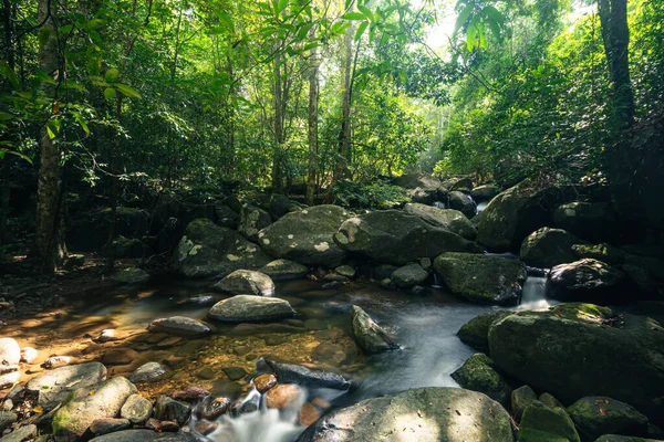 Φυσικοί Καταρράκτες Δασών Τοπίου Khlong Pla Kang — Φωτογραφία Αρχείου