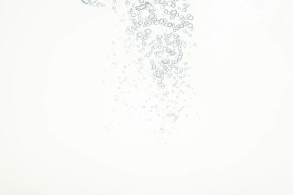 Bolhas Água Fundo Branco — Fotografia de Stock