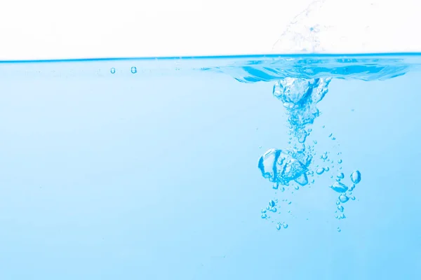 Поверхность Воды Синие Пузырьки Воды — стоковое фото