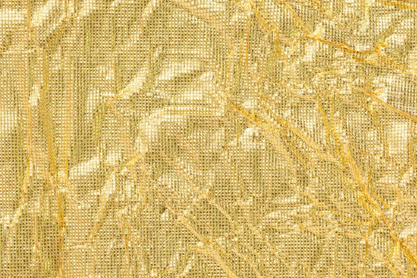 Hintergrund Des Faltigen Goldenen Papiers — Stockfoto