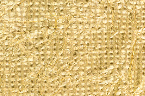Hintergrund Des Faltigen Goldenen Papiers — Stockfoto