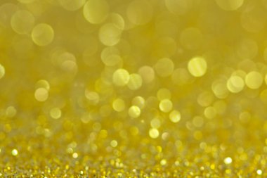 Soyut Bokeh Çemberi Sarı Arkaplan