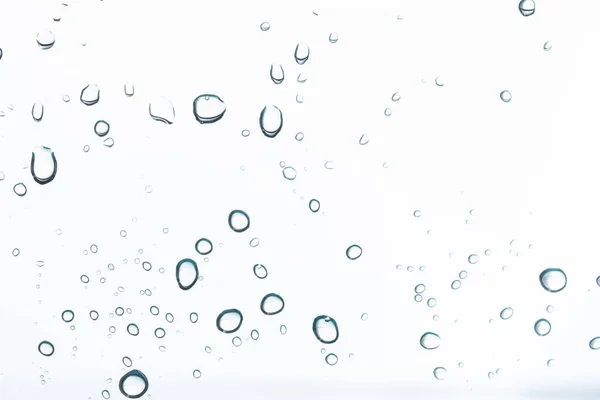 Wassertropfen Auf Weißem Hintergrund — Stockfoto