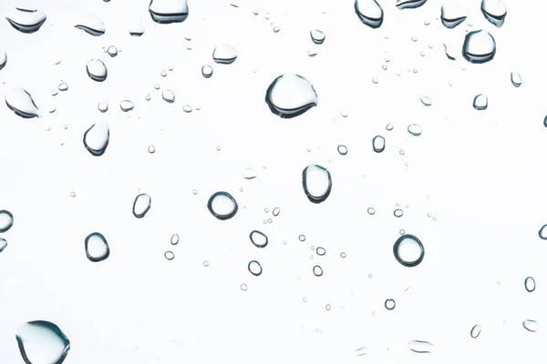 Gotas Agua Sobre Fondo Blanco — Foto de Stock
