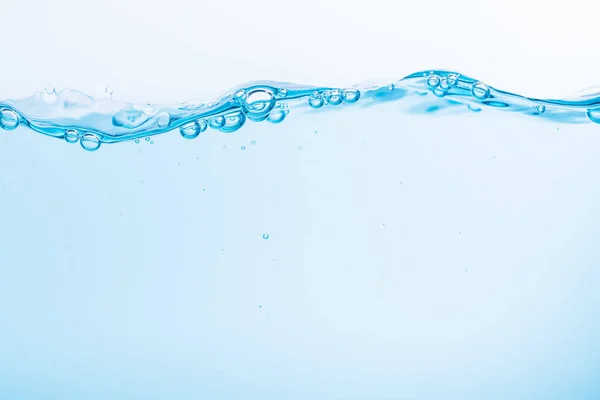 Поверхня Блакитних Хвиль Води Плескає Білому Тлі — стокове фото