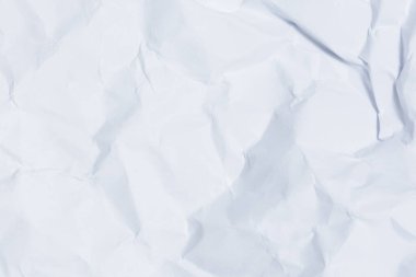 Beyaz kağıt kırışık beyaz arkaplan