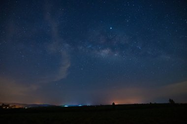 Samanyolu Yıldızı Galaksi Gökyüzü Gece Dönüşü