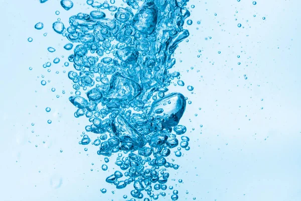 Bubbels Blauw Water Achtergrond — Stockfoto