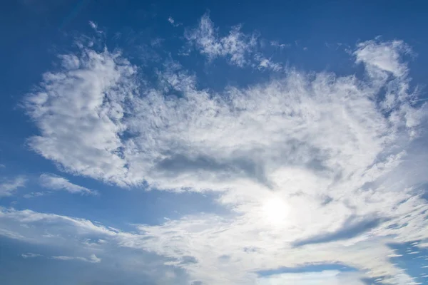 Ciel Nuages Lumière Jour Fond Soleil — Photo