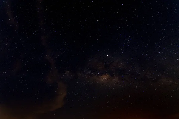 银河之星 夜空中的背阴 — 图库照片