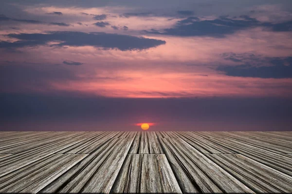 Scènes Planchers Bois Sky — Photo