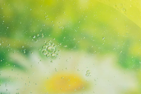 Óleo Círculo Água Abstrato Macro Colorido Fundo — Fotografia de Stock