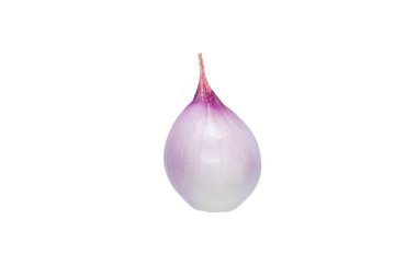 Allium ascalonicum beyaz arkaplan