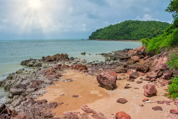 Doğal Manzara Deniz Kıyısı Kayalar — Stok fotoğraf