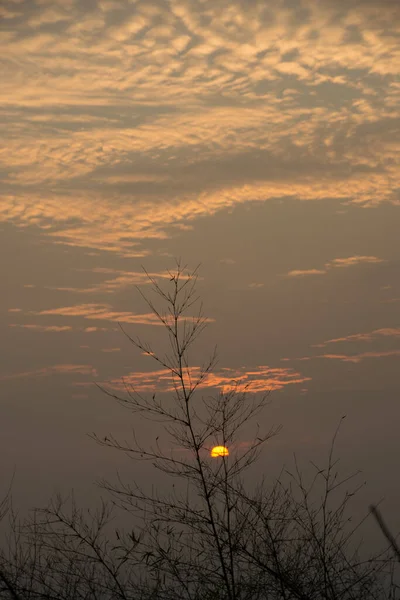 Vista Fondo Del Cielo Del Amanecer — Foto de Stock