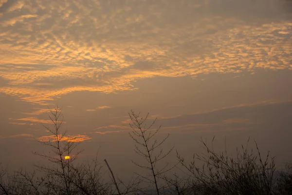 Achtergrond Overzicht Van Zonsopgang Hemel — Stockfoto