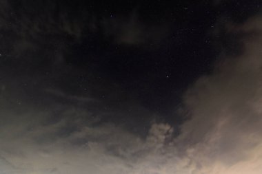 Gece arkaplanındaki gökyüzü