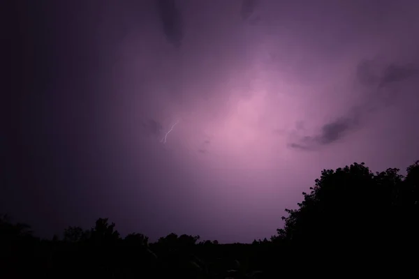 Lightning Strike Night — Stock Photo, Image