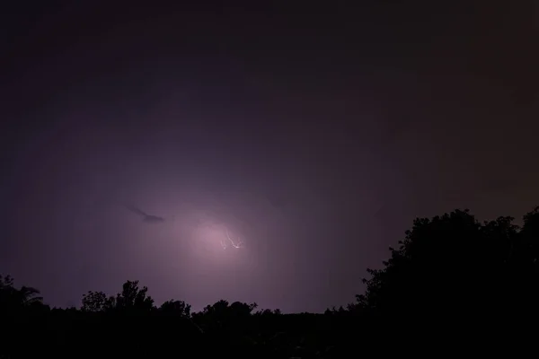 Blitzeinschlag Der Nacht — Stockfoto