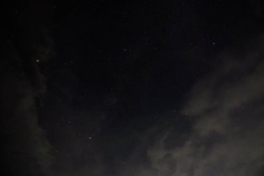 Gece arkaplanındaki gökyüzü