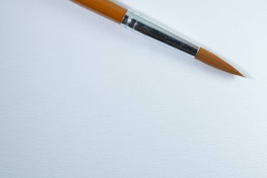 Beyaz kağıtlı boya fırçası