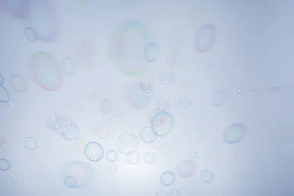 Bubbles Colorful Background White — Stock Photo, Image