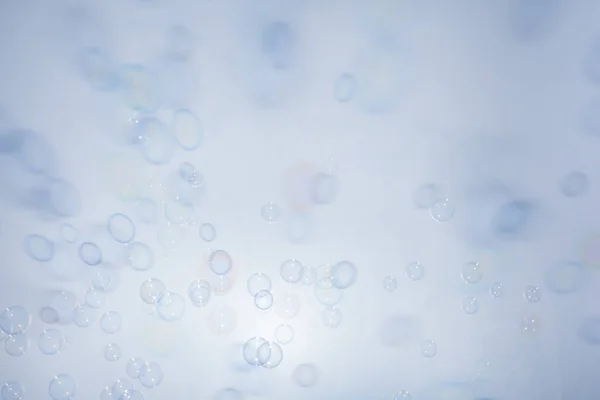 Bubbles Kolorowe Tło Biały — Zdjęcie stockowe