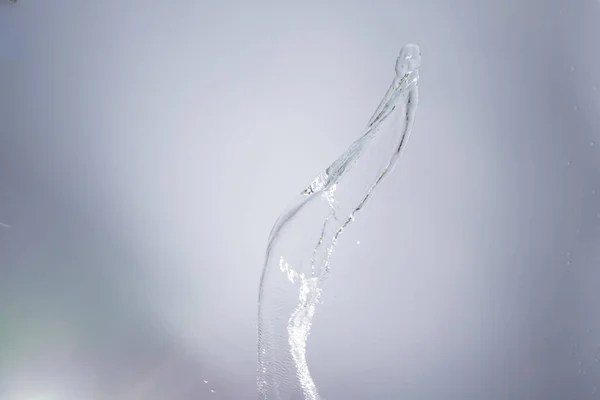 Salpicos Água Fundo Branco — Fotografia de Stock