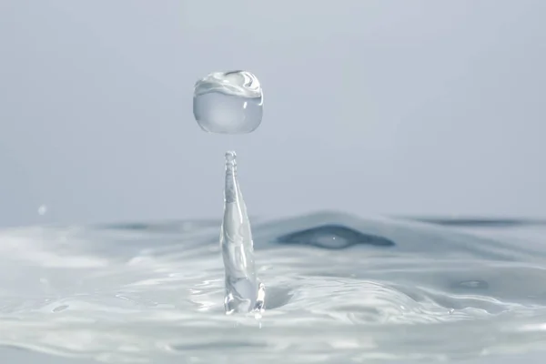 Ondas Gotas Água — Fotografia de Stock