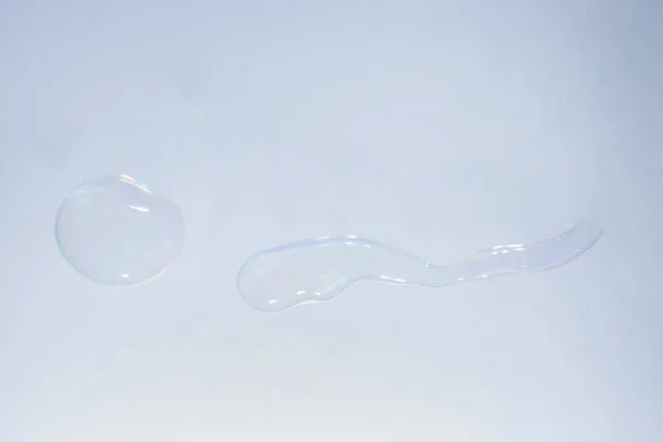 Bubbles Kolorowe Tło Biały — Zdjęcie stockowe