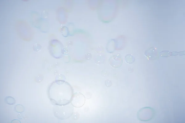 Bulles Fond Coloré Blanc — Photo