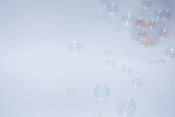 Blasen Bunten Hintergrund Weiß — Stockfoto