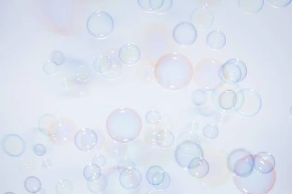 Bulles Fond Coloré Blanc — Photo