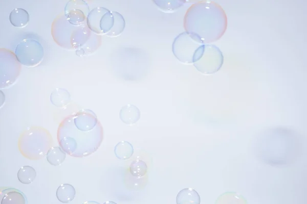 Бульбашки Барвистий Фон Білий — стокове фото