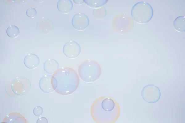 Bubbles Colorful Background White — Stock Photo, Image