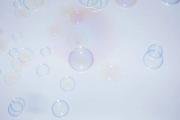 Bubbles Colorful Background White — Stock Photo, Image