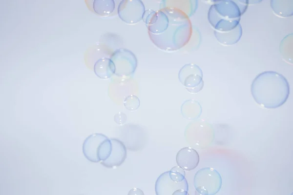 Burbujas Fondo Colorido Blanco —  Fotos de Stock