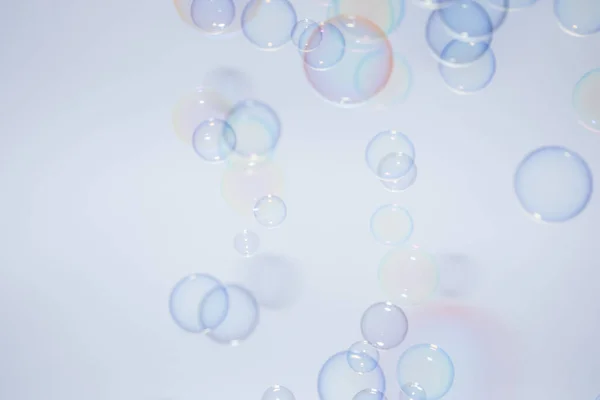 Bubbles Colorful Background White — Stock Photo, Image