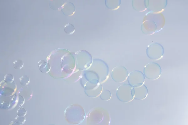 Burbujas Fondo Colorido Blanco — Foto de Stock