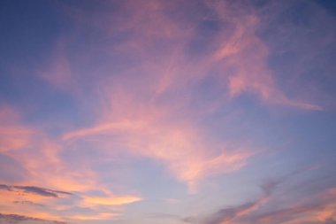 Arkaplan, ışık, akşam gökyüzü ve bulutlar