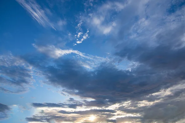 Cielo Fondo Nubes Noche — Foto de Stock