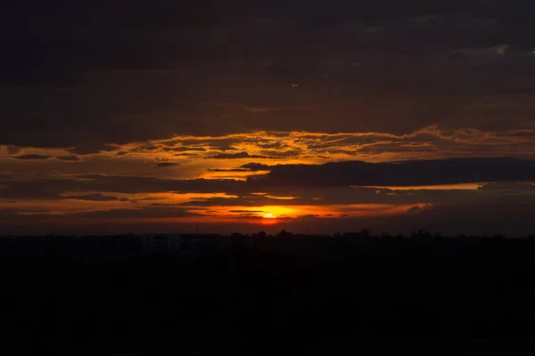 Beautiful Sky Sun Shines — Stock Photo, Image