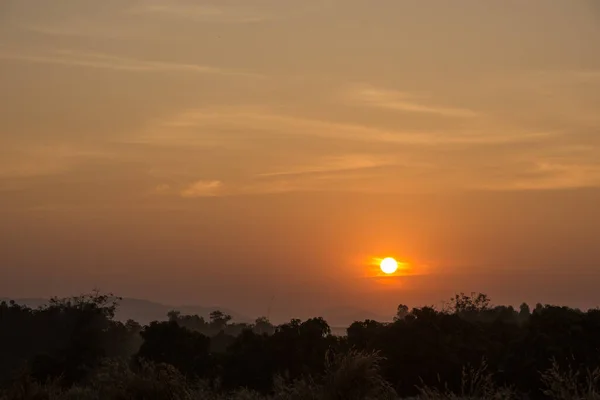 Céu Bonito Quando Sol Brilha — Fotografia de Stock