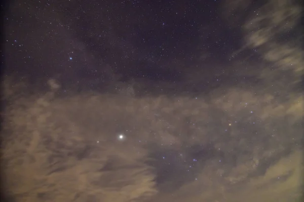 Lucht Bewolkt Nachts — Stockfoto