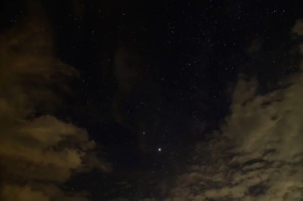 Ciel Étoiles Nuages Nuit — Photo