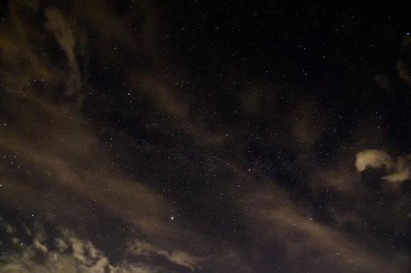 Himmel Sterne Wolken Der Nacht — Stockfoto