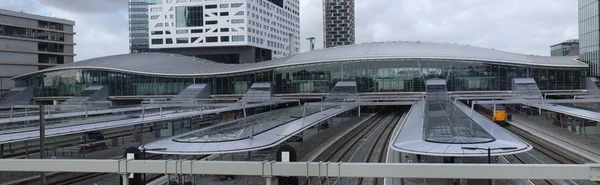 荷兰乌得勒支 2019年2月15日 位于荷兰中部的总站乌得勒支中央车站全景 — 图库照片
