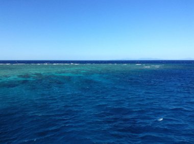 Büyük bariyer resifmercan resif, su renklendirme ile görülebilir, resifler genellikle ağartılır